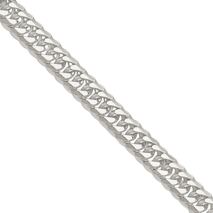 925 Sterling Silver 4.8mm Double Curb Link Chain Necklace