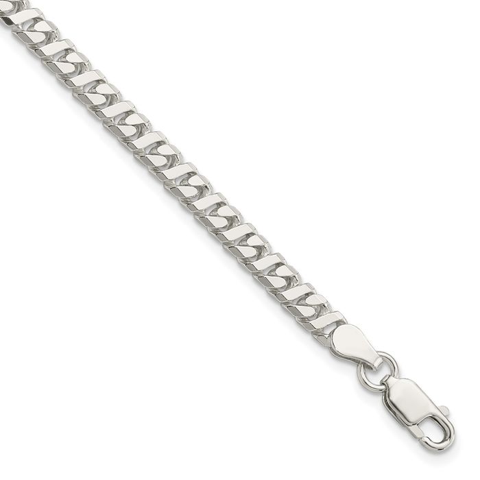 925 Sterling Silver 4.25mm Link Chain Bracelet