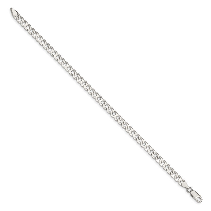 925 Sterling Silver 5mm Curb Link Chain Bracelet