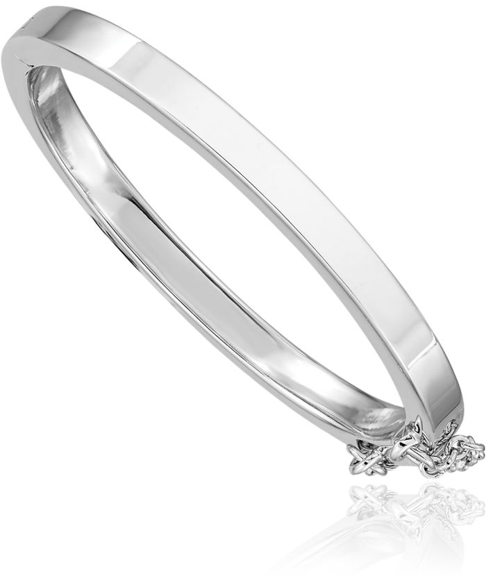 925 Sterling Silver 4mm Bangle Bracelet