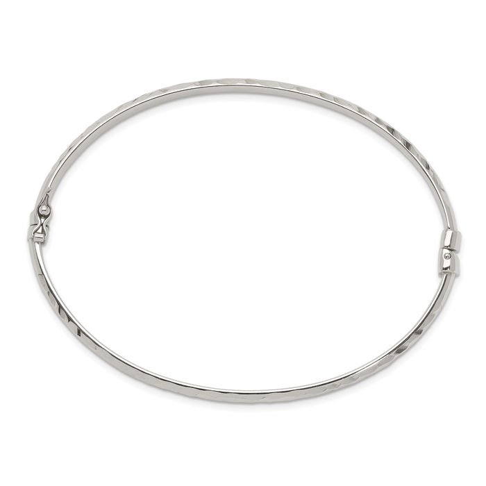 925 Sterling Silver 4mm Bangle Bracelet