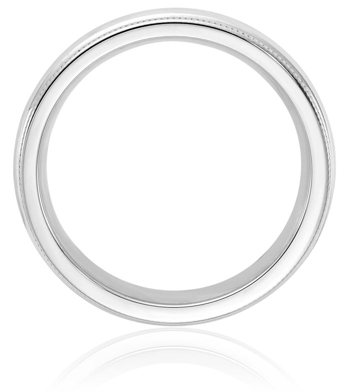 Sterling Silver 4mm Milgrain Comfort Fit Wedding Band Sterling Silver 4mm Milgrain Comfort Fit Wedding Band
