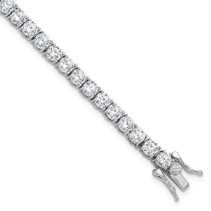 925 Sterling Silver 4mm Cubic Zirconia CZ Tennis Bracelet