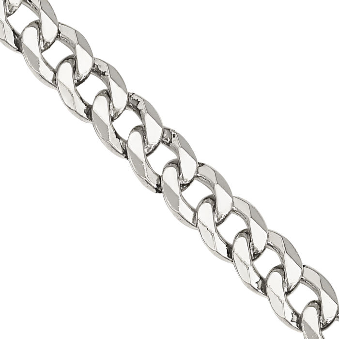 925 Sterling Silver 4mm Curb Link Chain Necklace