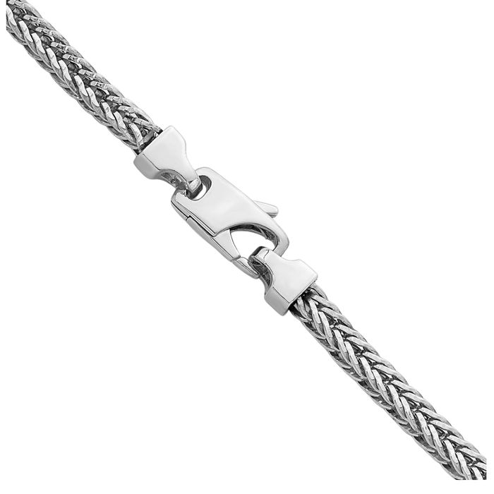 925 Sterling Silver 4mm Franco Link Chain Necklace