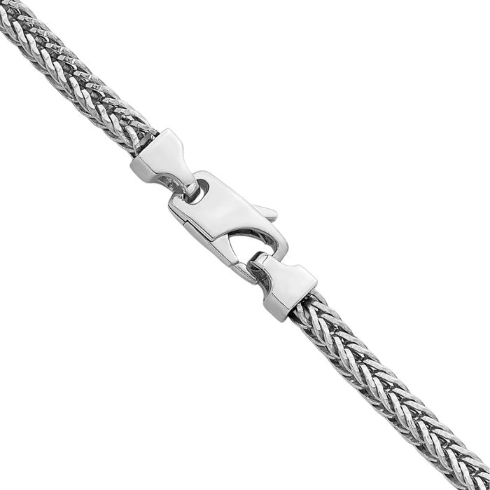 925 Sterling Silver 4mm Franco Link Chain Necklace