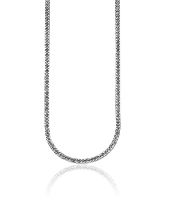 925 Sterling Silver 4mm Franco Link Chain Necklace