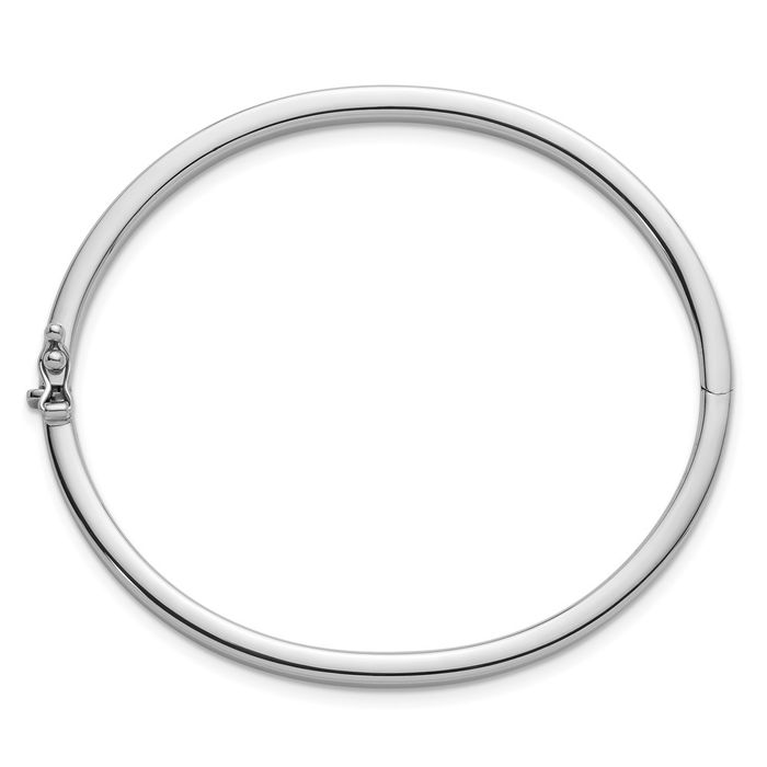 925 Sterling Silver 4mm Bangle Bracelet