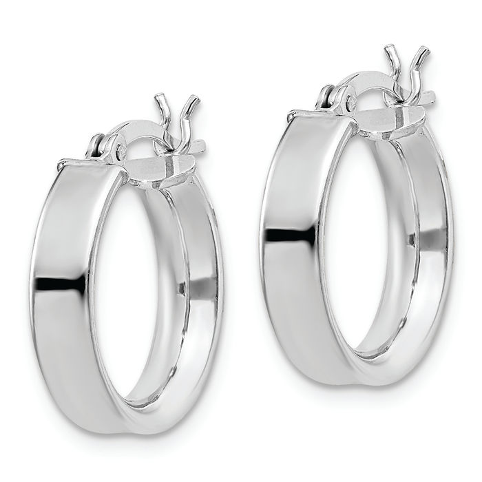 925 Sterling Silver Round Small Hoop Earrings