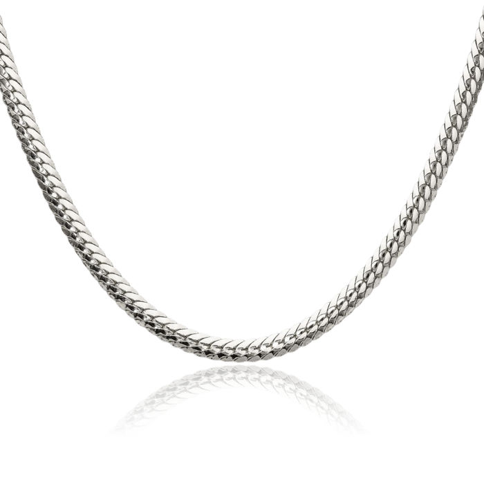 925 Sterling Silver 5.1mm Double Oval Chain Necklace