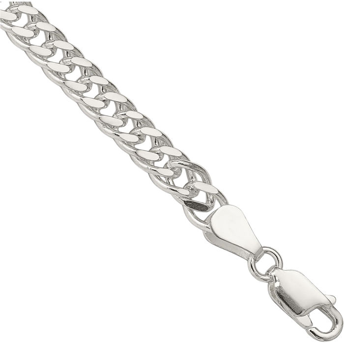 925 Sterling Silver 5.5mm Rambo Chain Bracelet