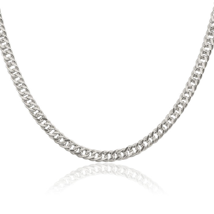 925 Sterling Silver 5.5mm Rambo Chain Necklace