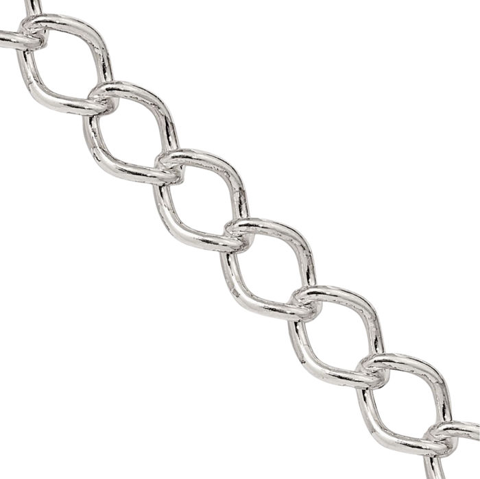 925 Sterling Silver 5.75mm Curb Link Chain Necklace