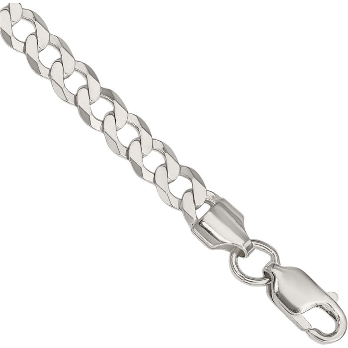 925 Sterling Silver 5.75mm Curb Link Chain Bracelet