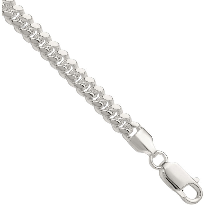 925 Sterling Silver 5.7mm Curb Link Chain Bracelet