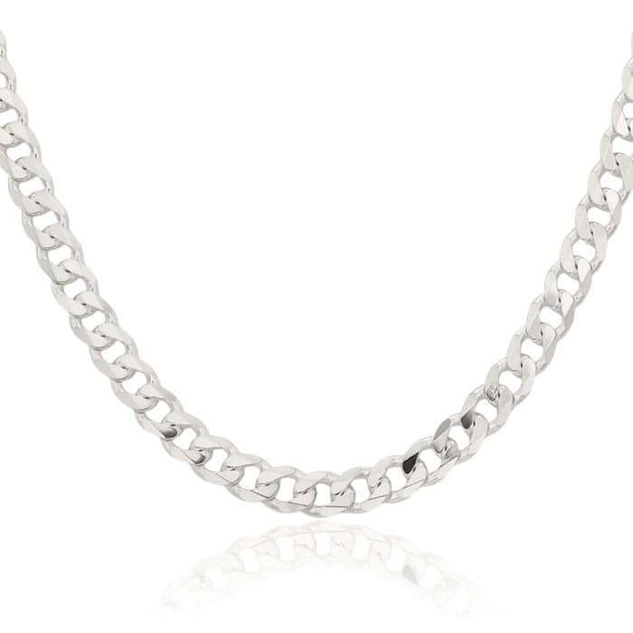 925 Sterling Silver 5.7mm Curb Link Chain Necklace