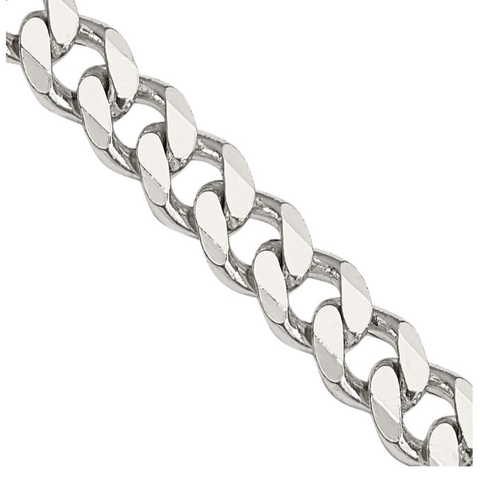 925 Sterling Silver 5.7mm Curb Link Chain Necklace