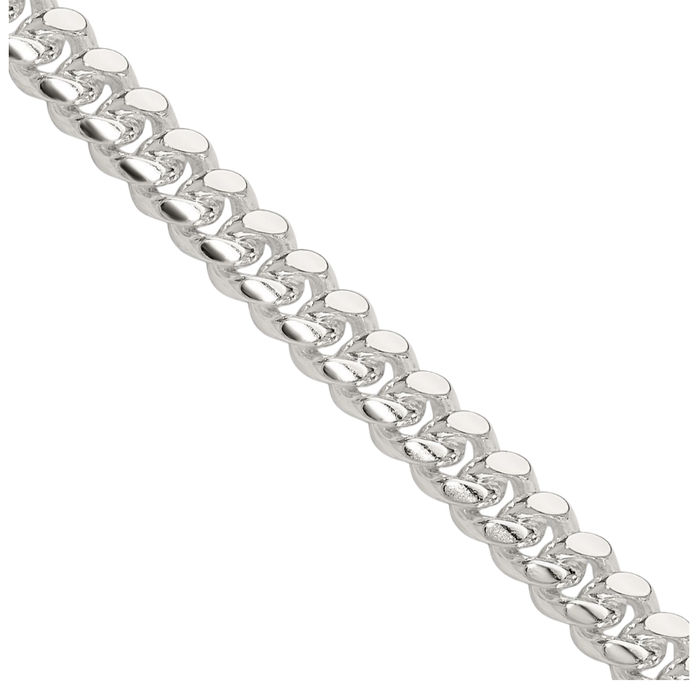 925 Sterling Silver 5.7mm Curb Link Chain Necklace