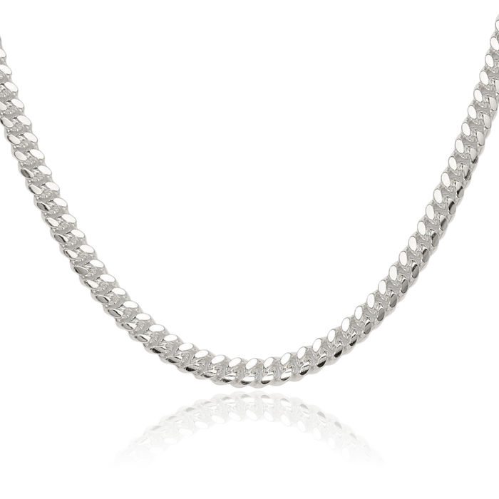 925 Sterling Silver 5.7mm Curb Link Chain Necklace