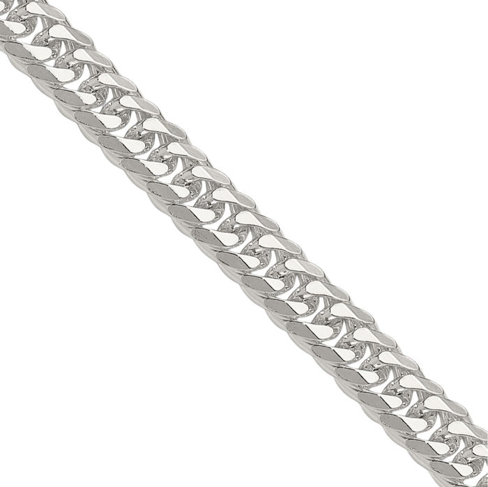 925 Sterling Silver 5.7mm Double Curb Link Chain Necklace