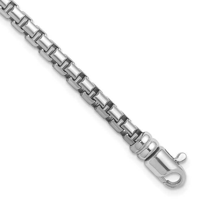 925 Sterling Silver 5mm Box Link Chain Bracelet