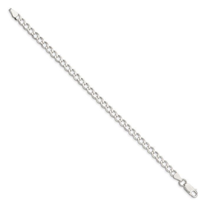 925 Sterling Silver 5.3mm Curb Link Chain Bracelet