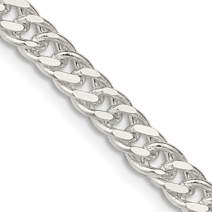 925 Sterling Silver 5.5mm Rambo Chain Necklace