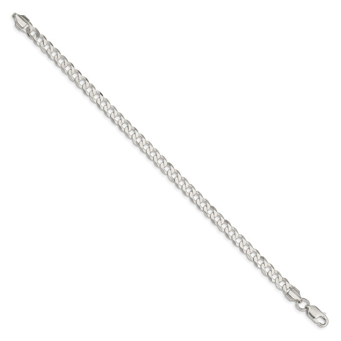 925 Sterling Silver 5.75mm Curb Link Chain Bracelet