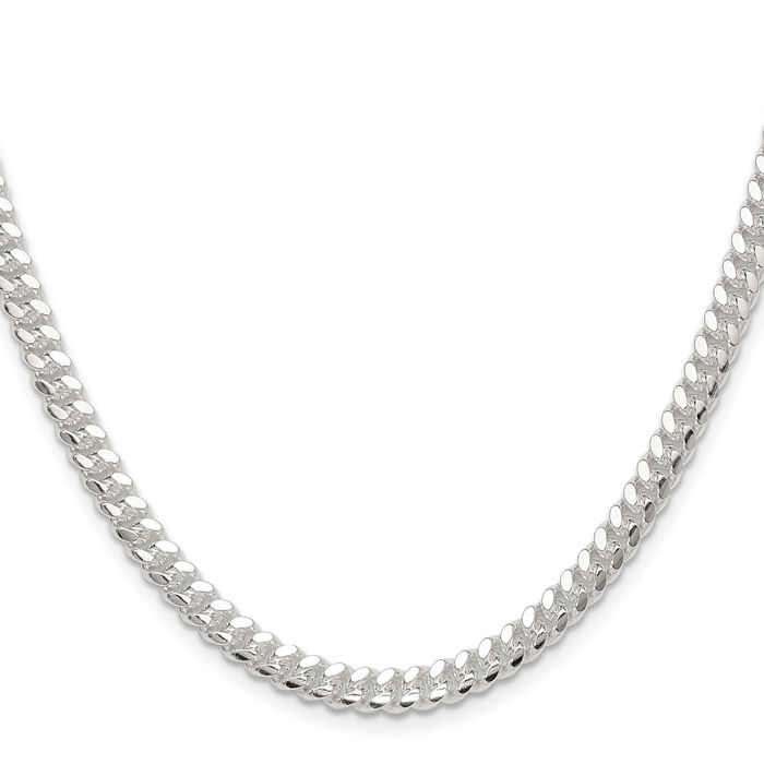 925 Sterling Silver 5.7mm Curb Link Chain Necklace