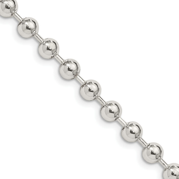925 Sterling Silver 5mm Ball Chain Necklace | eBay