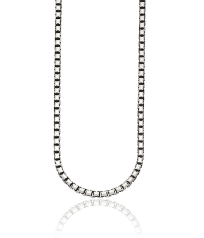 925 Sterling Silver Vintage 5mm Box Link Chain Necklace