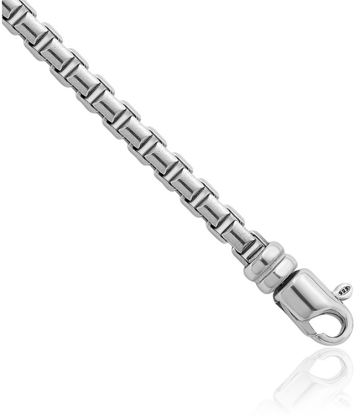 925 Sterling Silver 5mm Box Link Chain Necklace