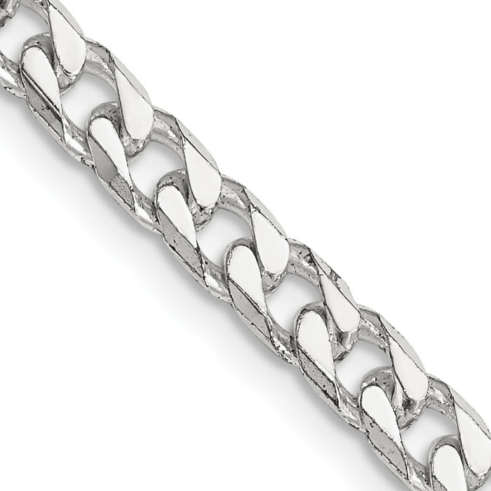 925 Sterling Silver 5mm Curb Link Chain Necklace