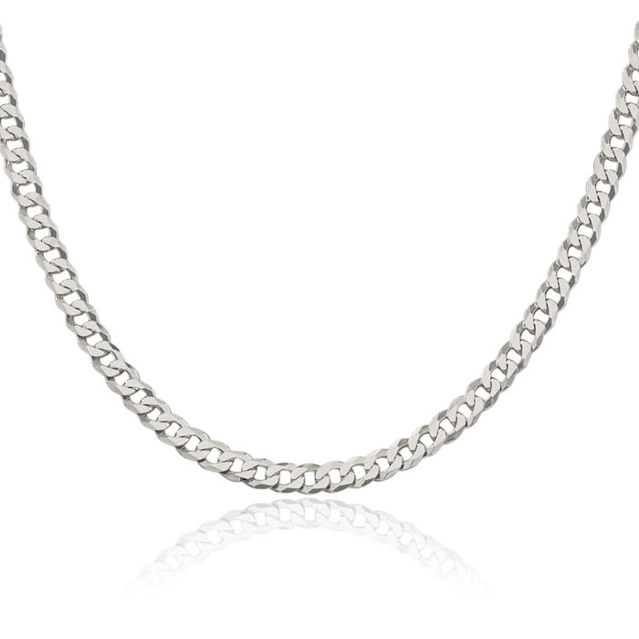 925 Sterling Silver 5mm Curb Link Chain Necklace