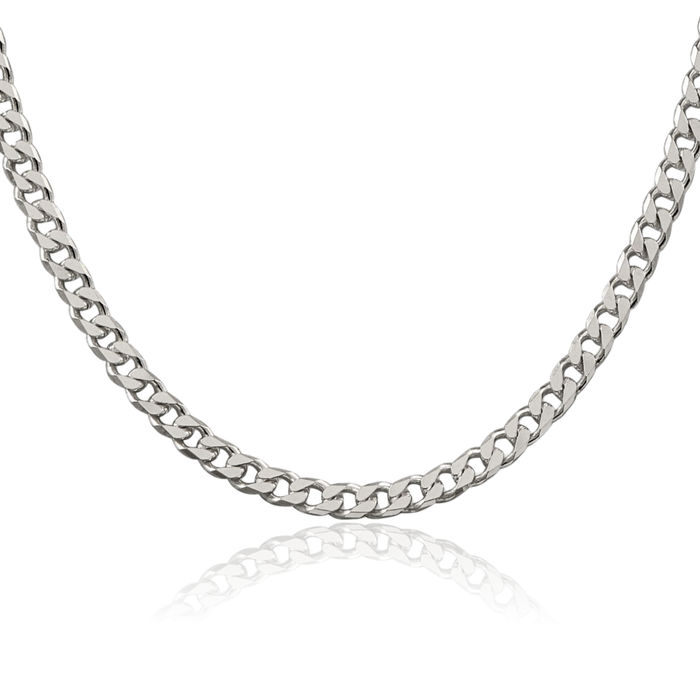 925 Sterling Silver 5mm Curb Link Chain Necklace