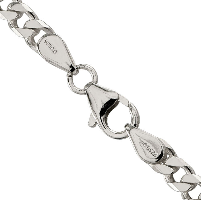 925 Sterling Silver 5mm Curb Link Chain Necklace