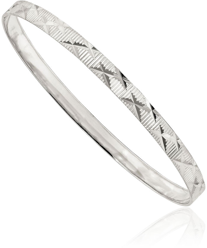 925 Sterling Silver 5mm Slip On Bangle Bracelet