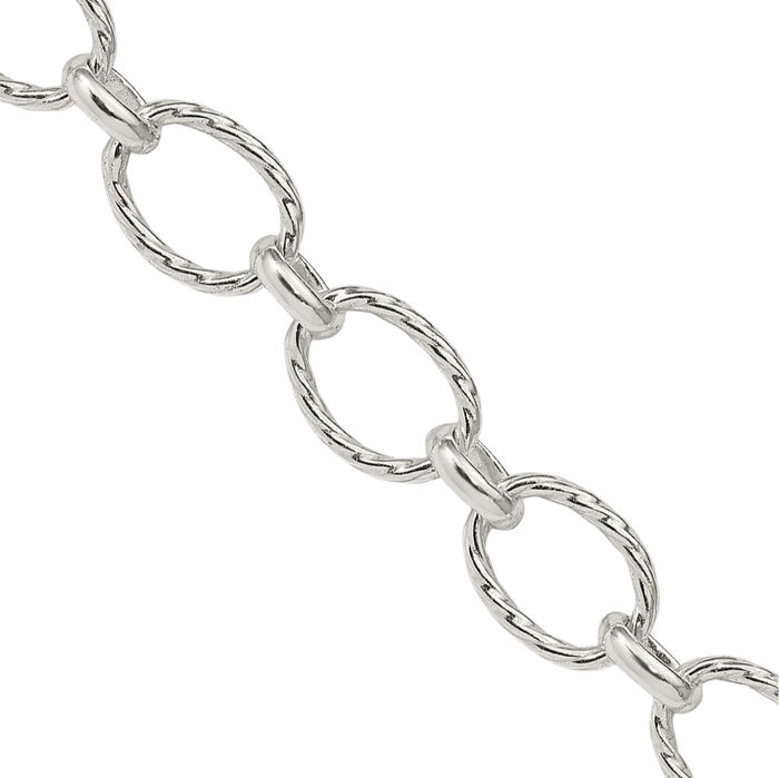 925 Sterling Silver 6.1mm Cable Rolo Link Chain Belcher Necklace