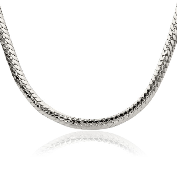 925 Sterling Silver 6.25mm Double Oval Chain Necklace