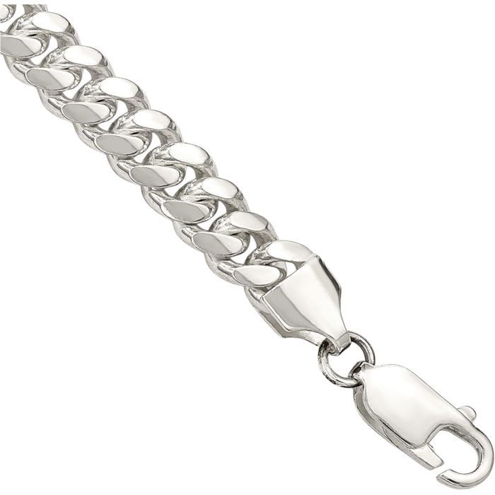 925 Sterling Silver 6.4mm Curb Link Chain Bracelet