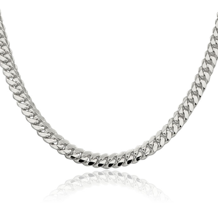 925 Sterling Silver 6.4mm Curb Link Chain Necklace