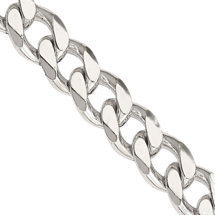 925 Sterling Silver 6.5mm Curb Link Chain Necklace