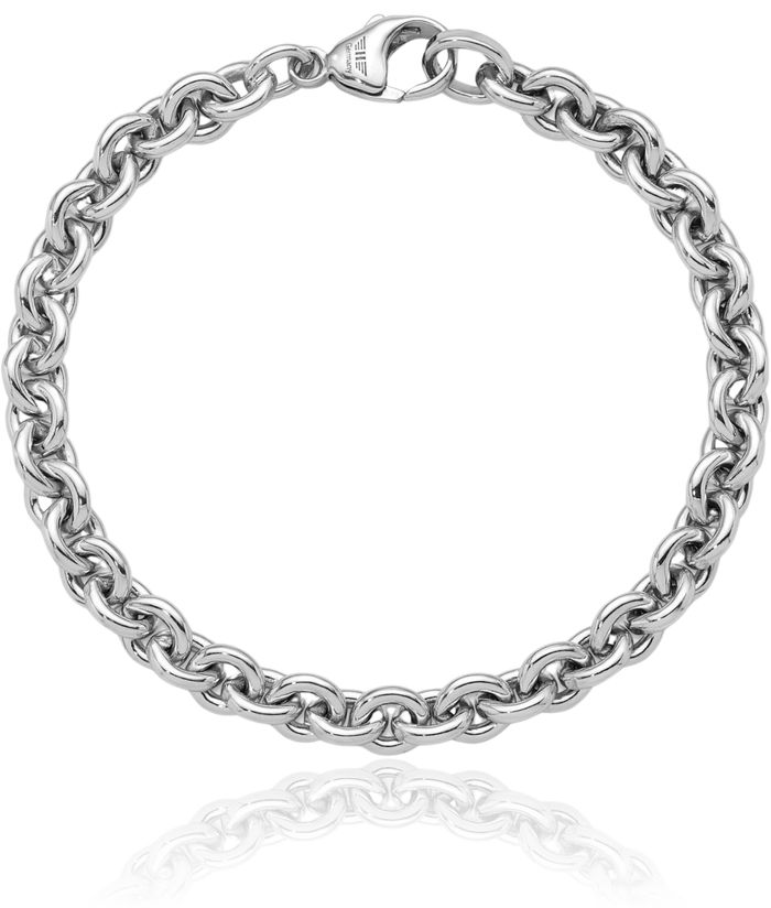 925 Sterling Silver 6.8mm Cable Rolo Link Chain Bracelet