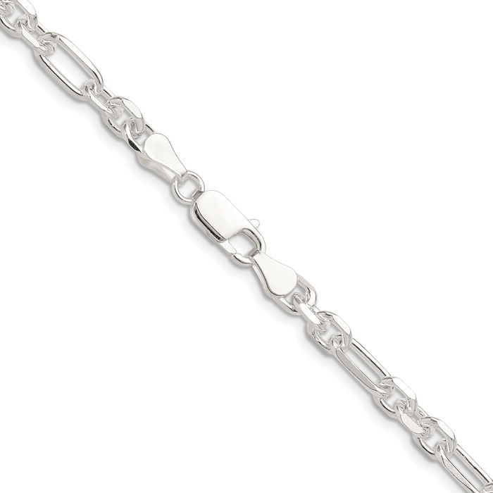 925 Sterling Silver 6mm Cable Rolo Link Chain Belcher Necklace