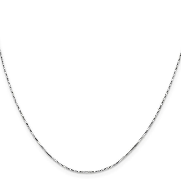 925 Sterling Silver 0.6mm Box Link Chain Necklace