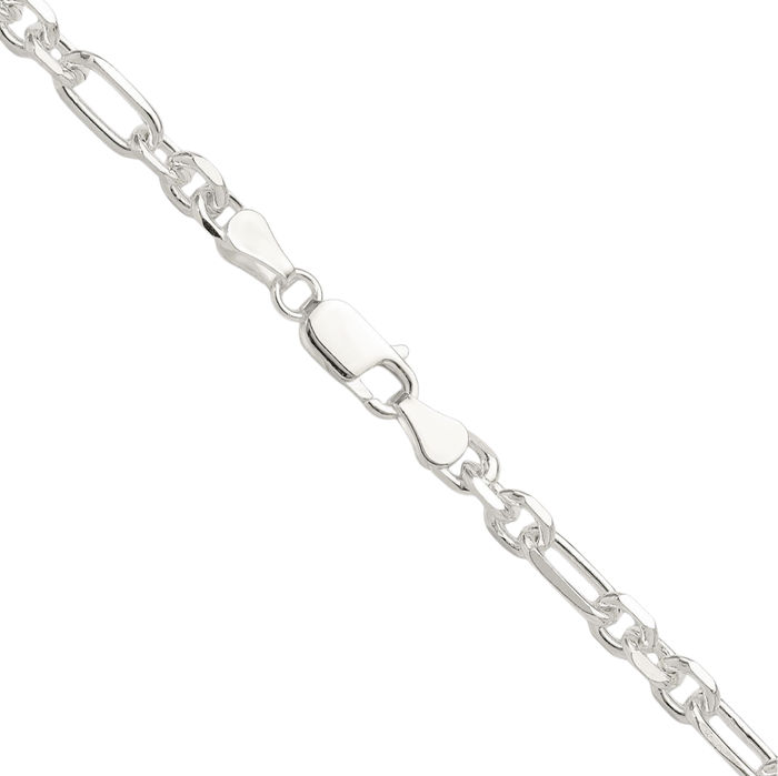 925 Sterling Silver 6mm Cable Rolo Link Chain Belcher Necklace