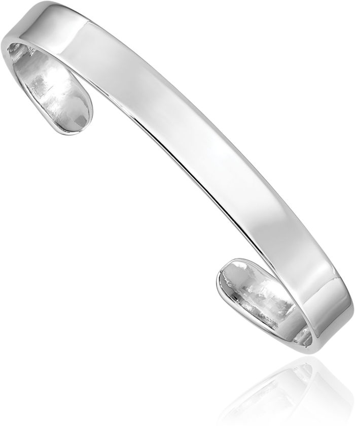 925 Sterling Silver 6mm Cuff Bracelet