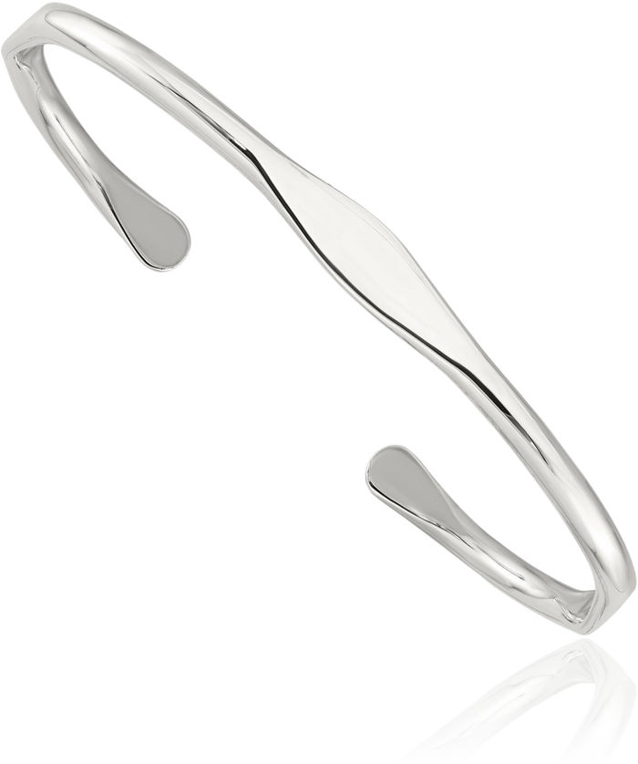 925 Sterling Silver 6mm Cuff Bracelet