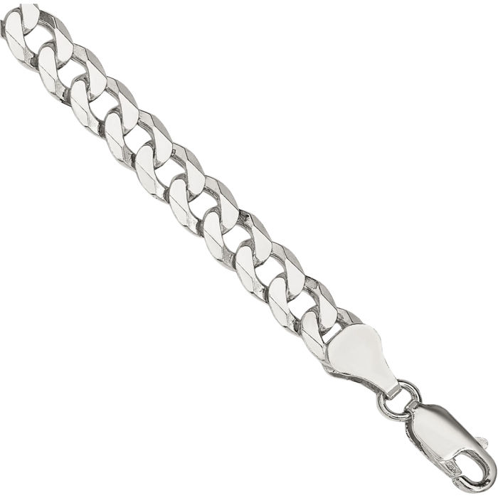 925 Sterling Silver 6mm Curb Link Chain Bracelet