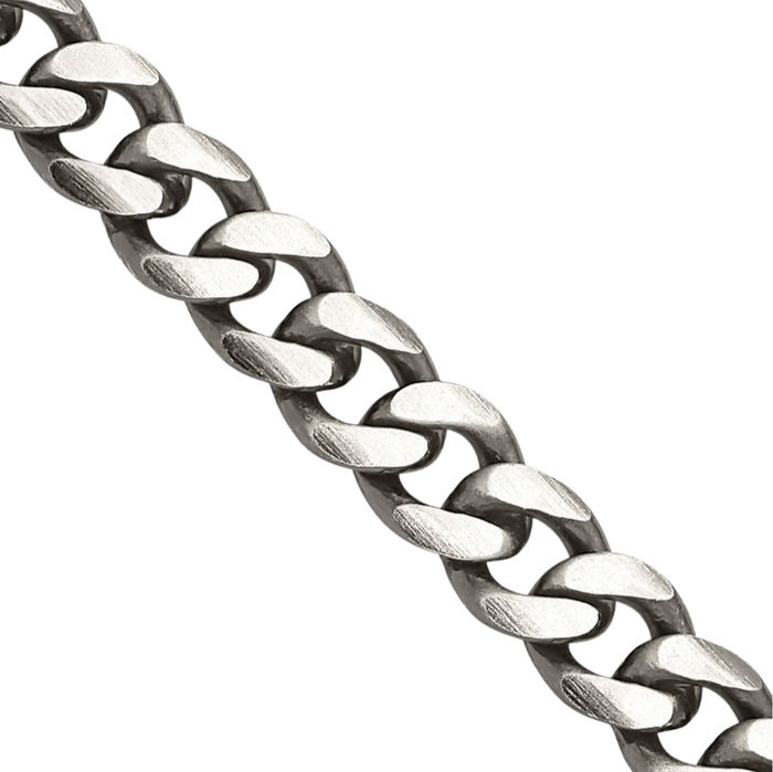 925 Sterling Silver Vintage 6mm Curb Link Chain Necklace